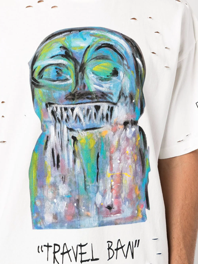 Haculla Graphic-print Distressed-effect T-shirt In White