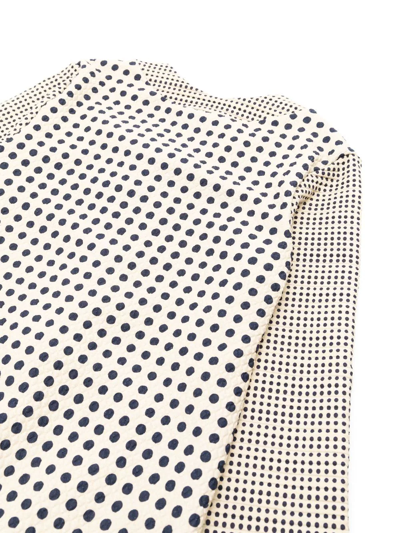 Amir Slama Spot-print Long-sleeve Swimsuit In Neutrals