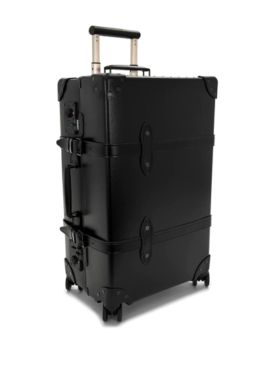 Shop Globe-trotter Centenary Medium Check-in Suitcase In Black