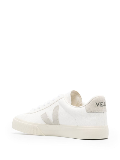 Shop Veja Campo Low-top Lace-up Sneakers In White