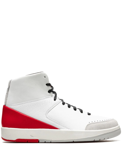 Shop Jordan X Nina Chanel Abney Air  2 Retro Se "gym Red" Sneakers In White