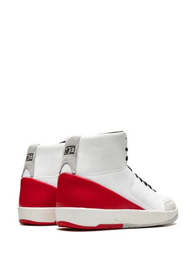 Shop Jordan X Nina Chanel Abney Air  2 Retro Se "gym Red" Sneakers In White