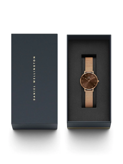 Shop Daniel Wellington Petite Amber 28mm Watch In Brown