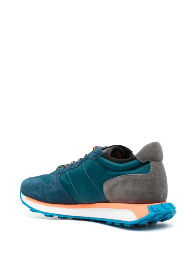 Hogan Sneakers H607 In Camoscio Petrolio In Blue