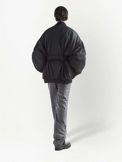 Shop Prada Zip-fastening Bomber Jacket In Black