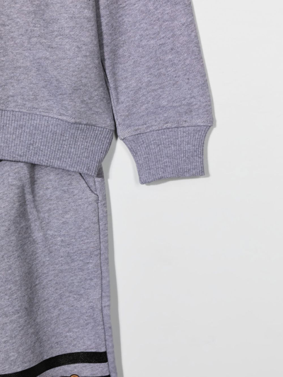 Shop Moschino Teddy Bear-print Tracksuit In Grey