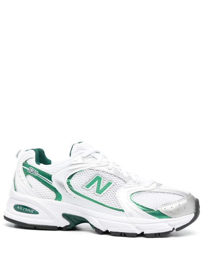 New Balance 530 Sneakers In White And Mint Green | ModeSens