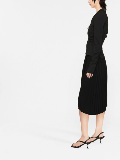 Jacquemus La Veste Neru Stretch Wool Cutout Jacket In Black