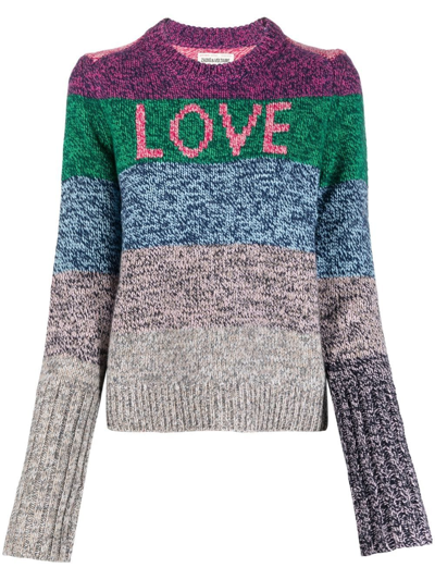 Shop Zadig & Voltaire Cyrka Wool-cashmere Jumper In Pink