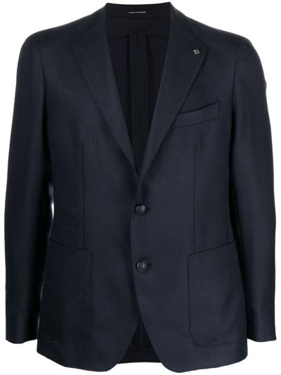 Tagliatore Single Breasted Blazer In Blue