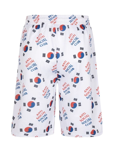 Anti Social Social Club X Case Study Logo-print Track Shorts In White
