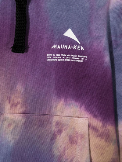 Shop Mauna Kea Tie-dye Print Hoodie In Purple