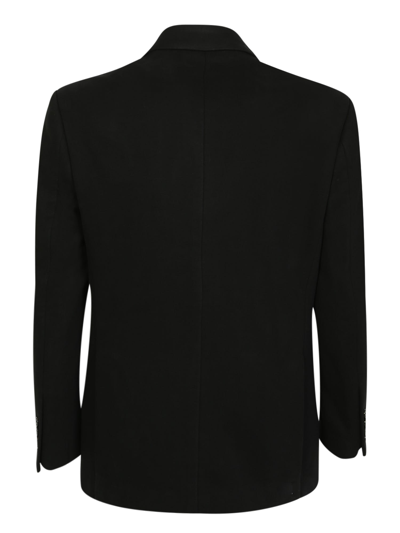 Shop Amiri Double-breasted Cotton Jacket In Black