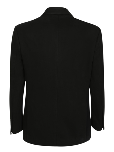 Amiri Double-breasted Cotton Blazer In Black