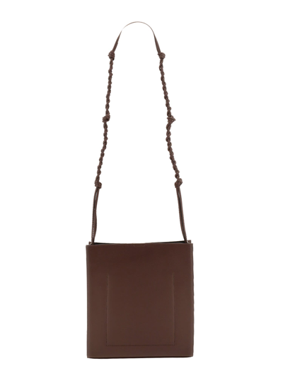 Shop Jil Sander Tangle Shoulder Bag Large In Marrone
