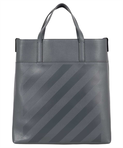 Shop Off-white 3d Diag Saff Tote Bag In Grey