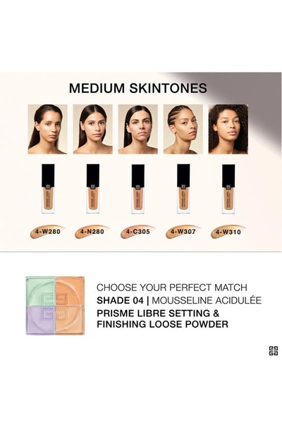 Shop Givenchy Prisme Libre Skin-caring Glow Foundation In 4-w310 Medium/warm Tones