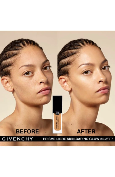 Shop Givenchy Prisme Libre Skin-caring Glow Foundation In 4-w307 Medium/warm Honey Tones