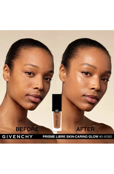 Shop Givenchy Prisme Libre Skin-caring Glow Foundation In 5-w385 Tan-deep/warm Tones