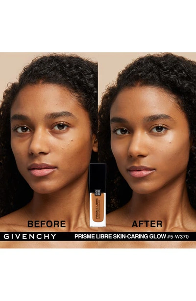 Shop Givenchy Prisme Libre Skin-caring Glow Foundation In 5-w370 Tan/warm Honey Tones