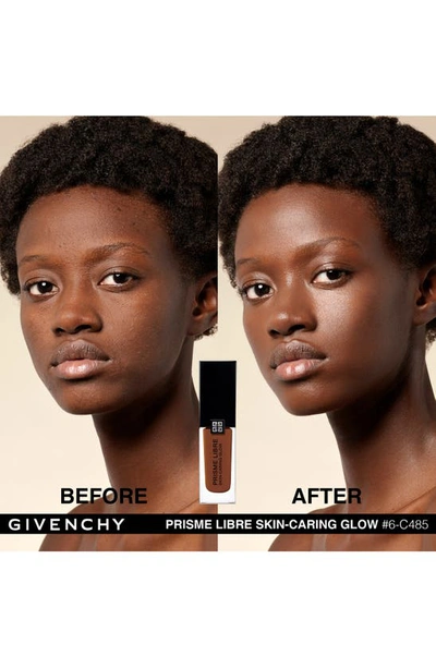 Shop Givenchy Prisme Libre Skin-caring Glow Foundation In 6-c485 Deep/cool Tones