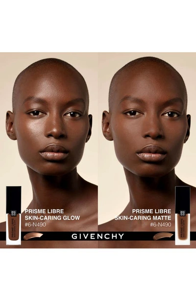 Shop Givenchy Prisme Libre Skin-caring Glow Foundation In 6-c485 Deep/cool Tones