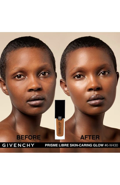 Shop Givenchy Prisme Libre Skin-caring Glow Foundation In 6-w430 Deep/warm Tones