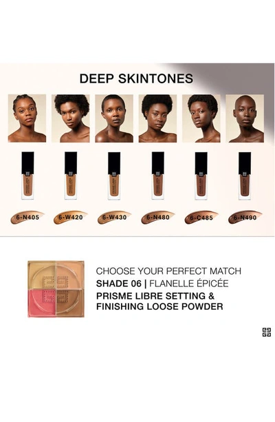 Shop Givenchy Prisme Libre Skin-caring Glow Foundation In 6-n490 Deep/rich Neutral Tones