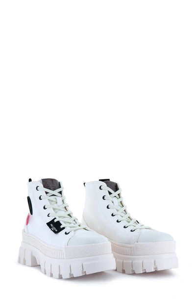 Shop Palladium Revolt Platform Sneaker In Star White / Marshmallow