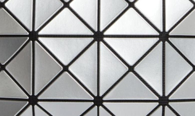 Bao Bao Issey Miyake Lucent Geometric-panel Crossbody Bag In Silver