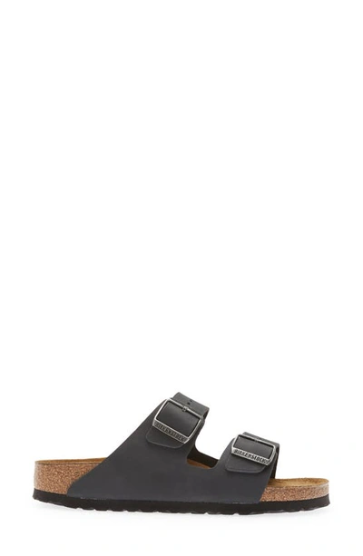 Shop Birkenstock Arizona Slide Sandal In Black/ Black