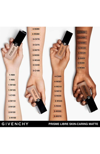 Shop Givenchy Prisme Libre Skin-caring Matte Foundation In 6-n480 Deep/yellow-neut Tones
