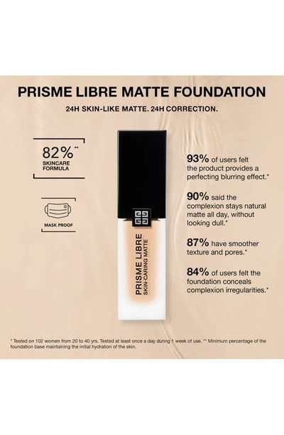 Shop Givenchy Prisme Libre Skin-caring Matte Foundation In 6-n480 Deep/yellow-neut Tones