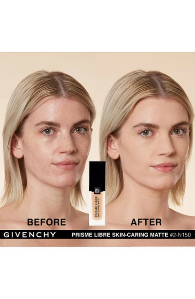 Shop Givenchy Prisme Libre Skin-caring Matte Foundation In 2-n150 Lght/slght Dp Neu Tones