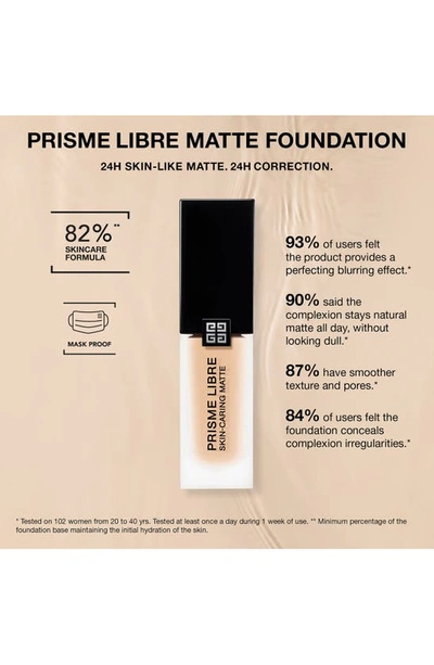 Shop Givenchy Prisme Libre Skin-caring Matte Foundation In 6-w420 Deep/warm Honey Tones