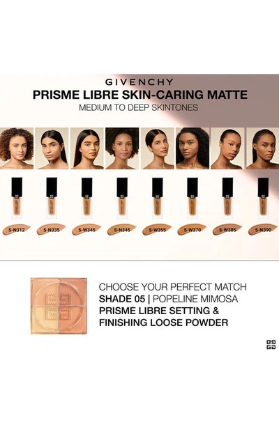 Shop Givenchy Prisme Libre Skin-caring Matte Foundation In 5-w385 Tan-deep/warm Tones