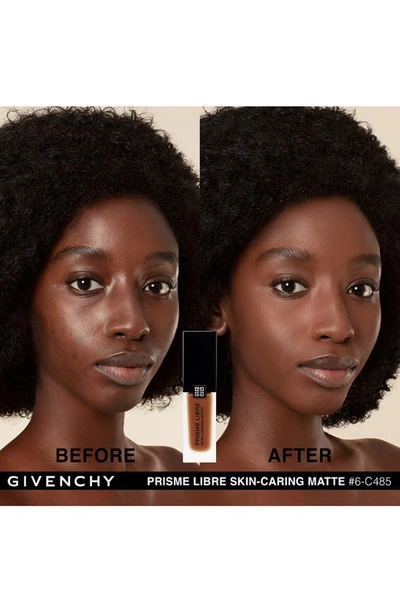 Shop Givenchy Prisme Libre Skin-caring Matte Foundation In 6-c485 Deep/cool Tones