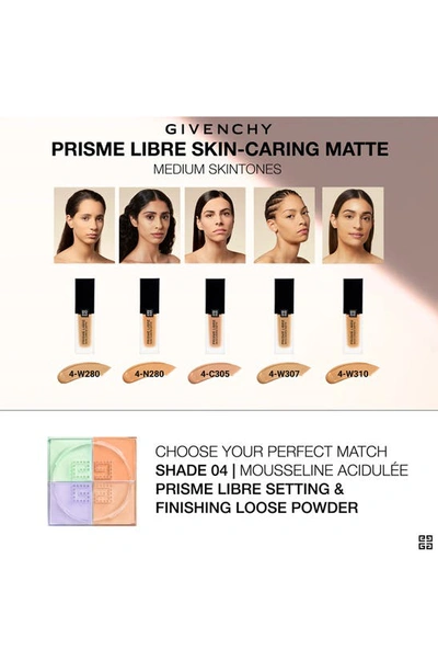 Shop Givenchy Prisme Libre Skin-caring Matte Foundation In 4-w280 Medium/warm Tones