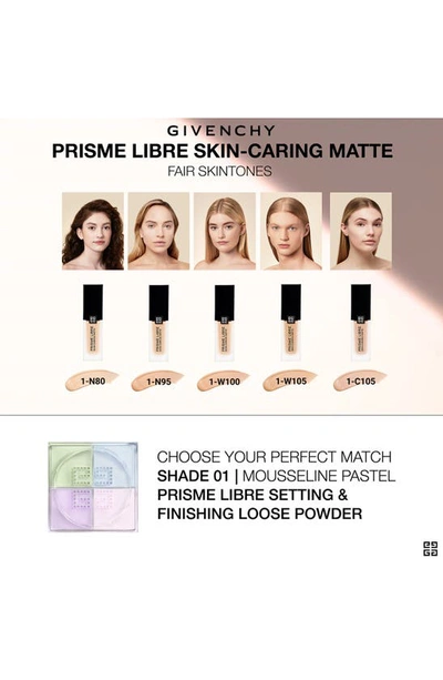 Shop Givenchy Prisme Libre Skin-caring Matte Foundation In 1-w105 Fair/warm Yellow Tones