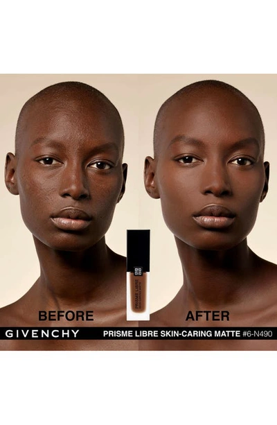 Shop Givenchy Prisme Libre Skin-caring Matte Foundation In 6-n490 Deep/rich Neutral Tones