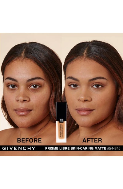 Shop Givenchy Prisme Libre Skin-caring Matte Foundation In 5-n345 Tan/neutral Tones