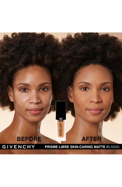 Shop Givenchy Prisme Libre Skin-caring Matte Foundation In 5-n345 Tan/neutral Tones