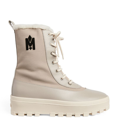 Shop Mackage Hero Boots In White