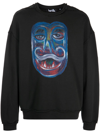 Shop Haculla Graphic-print Cotton Sweatshirt In Black
