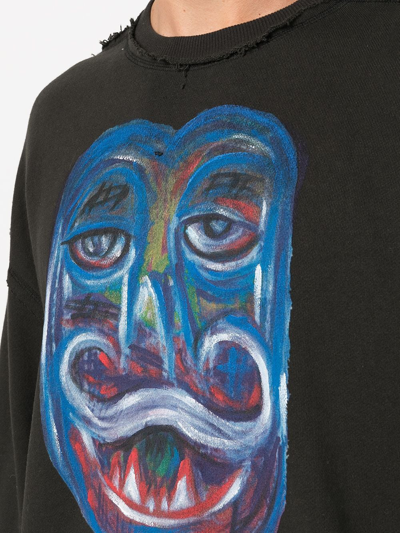 Shop Haculla Graphic-print Cotton Sweatshirt In Black