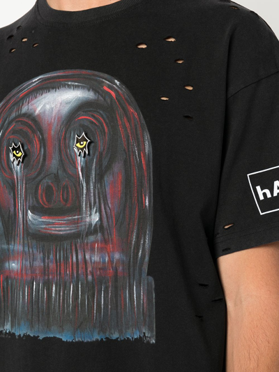 Shop Haculla Graphic-print T-shirt In Black