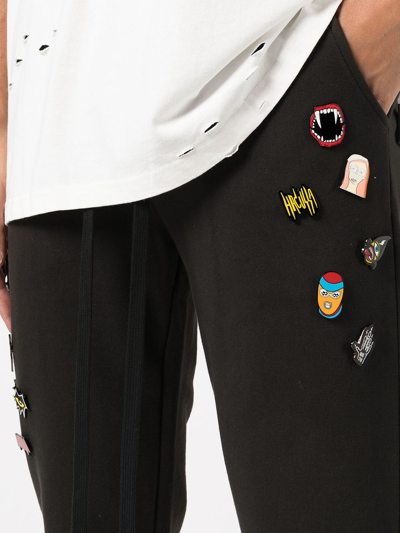 Haculla Decorative-pin Detail Track Pants In Black