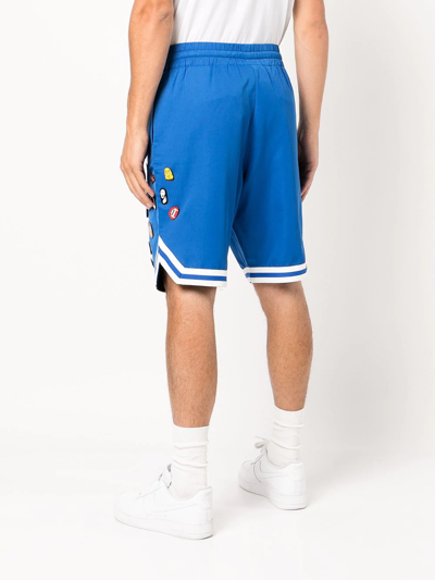 Haculla Mixed-pins Basketball Track Shorts In Blue