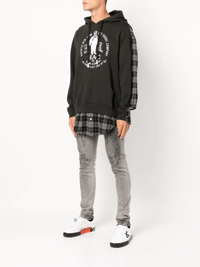 Haculla Layered-design Hoodie In Black