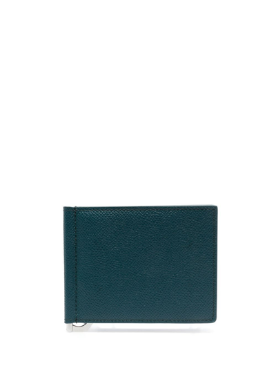 Shop Maison Margiela Signature Four-stitch Wallet In Blau